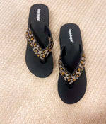 Hazel Blues® |  Evirare Rhinestone Sandal in Cheeath