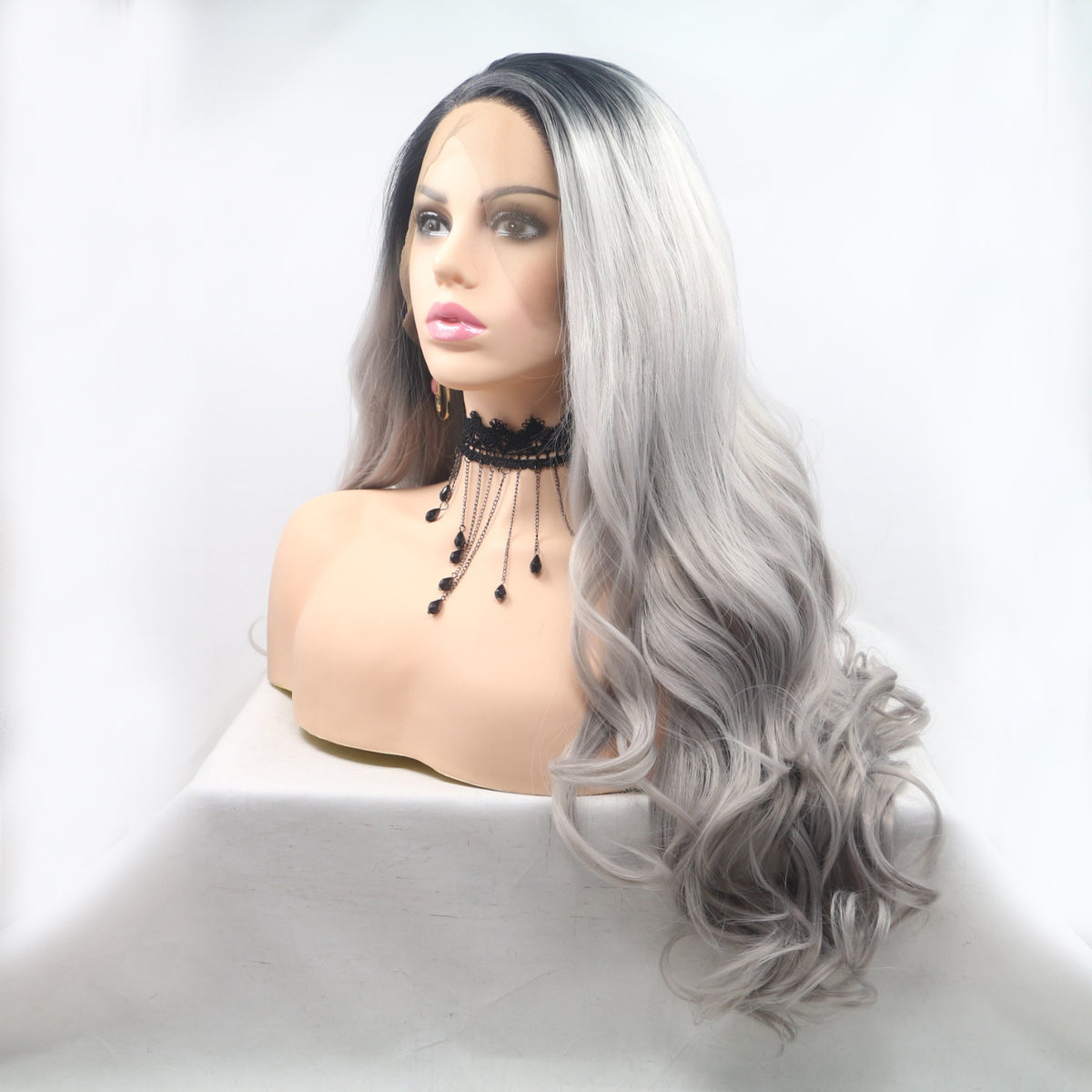 Hazel Blues® |  13*3" Lace Front Wigs Synthetic Long Wavy 24" 130% Density