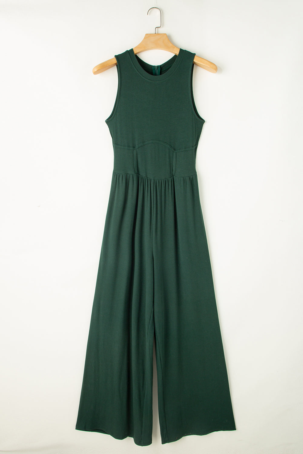 Hazel Blues® |  Round Neck Sleeveless Jumpsuit