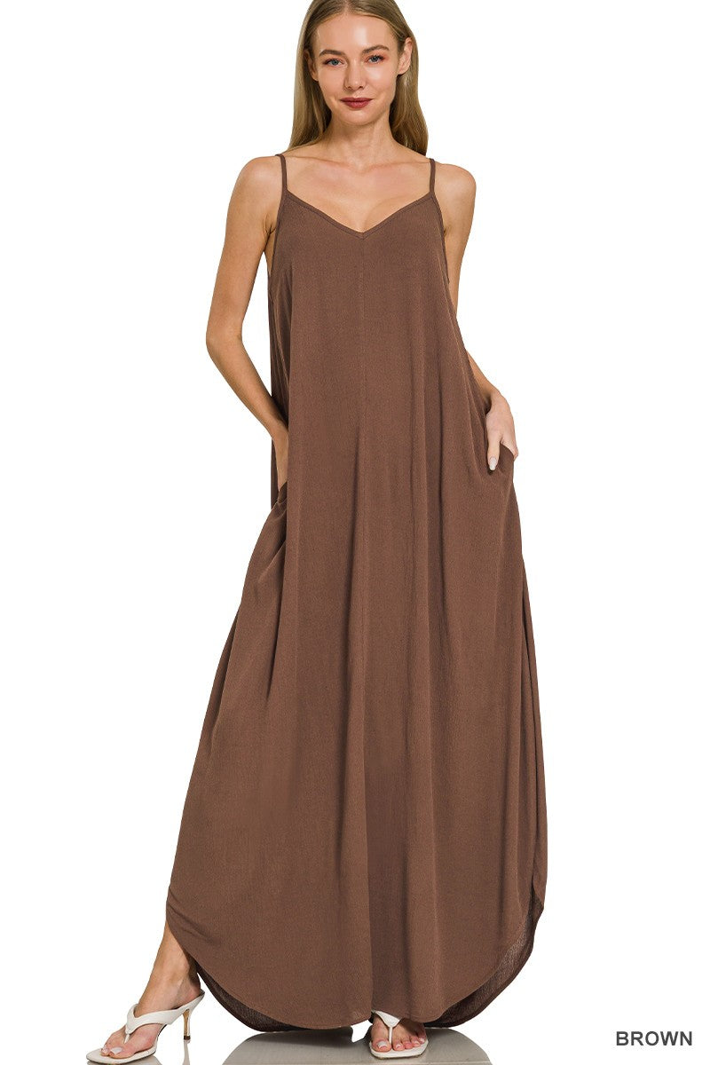 knee length dresses for ladies ZENANA Acid Wash Denim Maxi Dress  Washed Lilac  Beach Rose Co