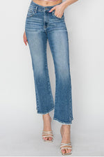 Hazel Blues® |  RISEN High Rise Slim Straight Jeans
