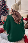 Hazel Blues® |  Double Take Merry Christmas Turtleneck Long Sleeve Sweater