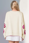 Hazel Blues® |  Double Take Sequin Round Neck Long Sleeve Sweatshirt