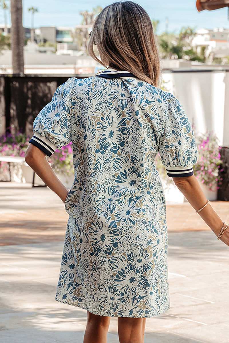patchwork floral mini dress Petal Patchwork Mini Dress, Large / Multicolor