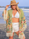 Hazel Blues® | Fringe Open Front Cover-Up