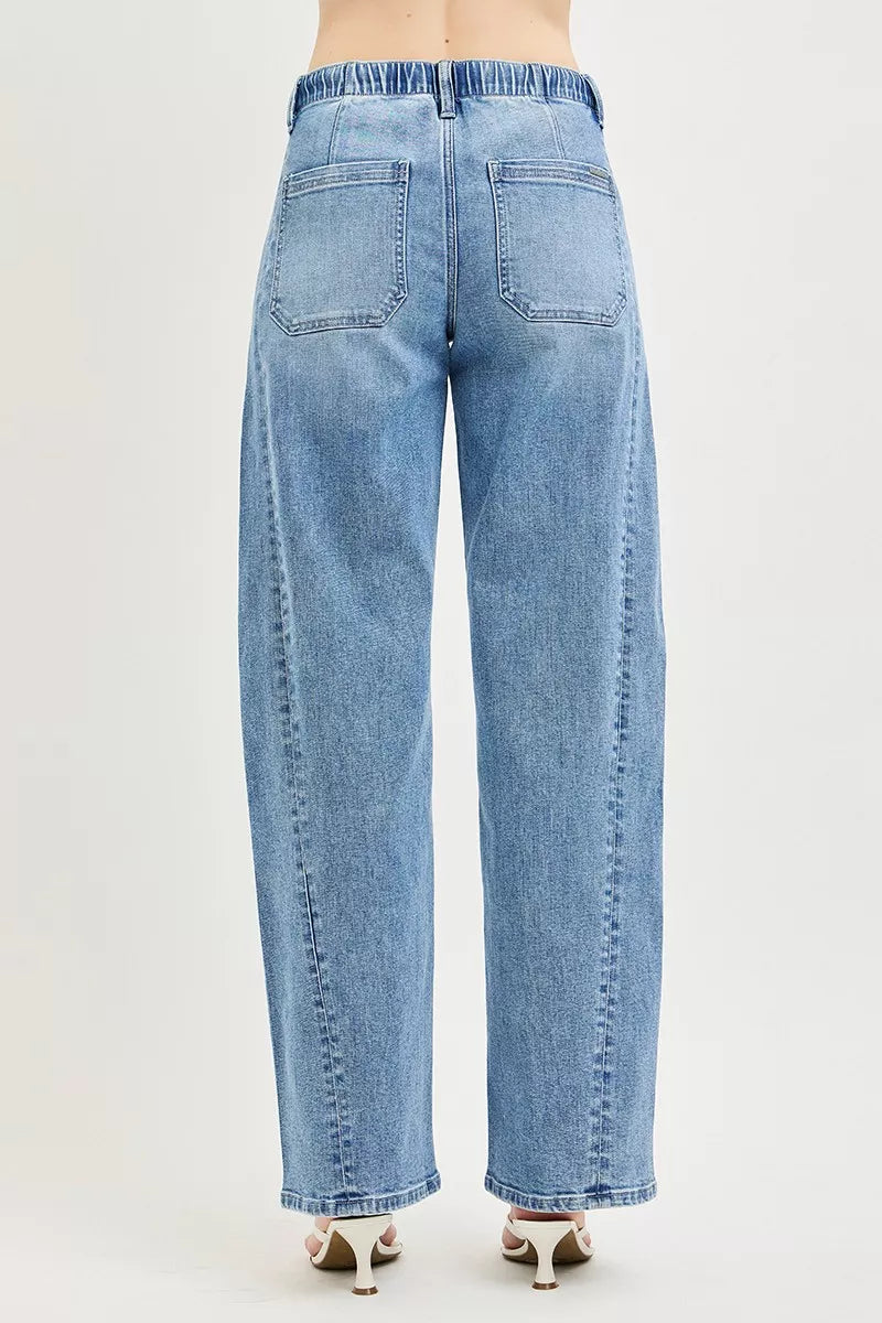 RISEN Relaxed Fit Drawstring Waist Jeans – Hazel Blues®