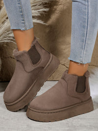 Hazel Blues® |  Suede Round Toe Platform Boots