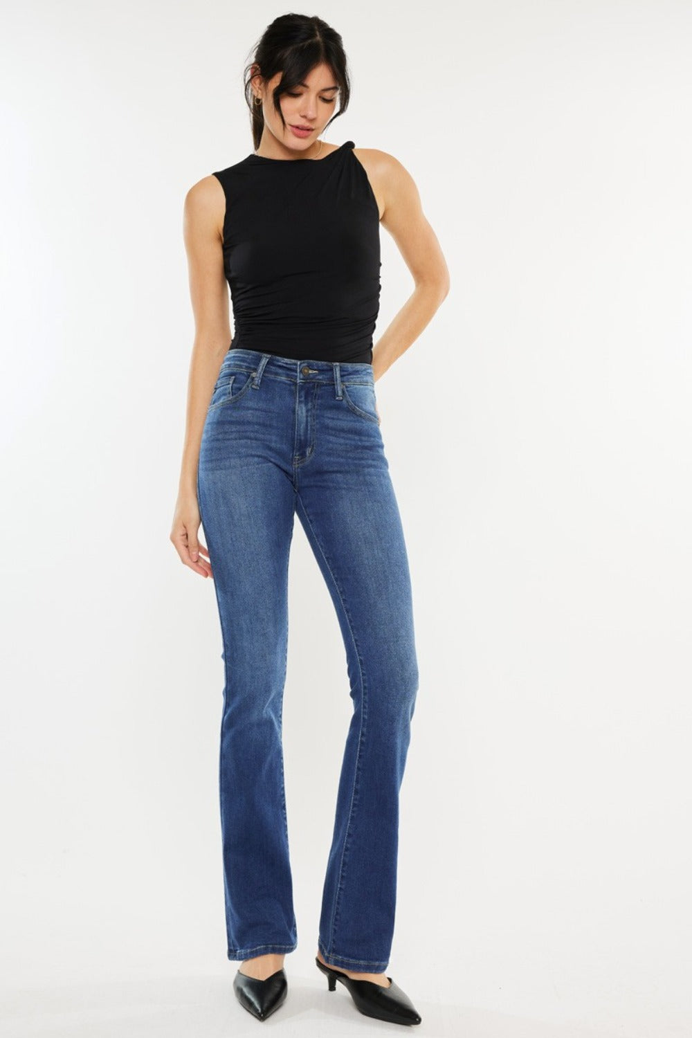 Hazel Blues® |  Kancan High Rise Slim Bootcut Jeans