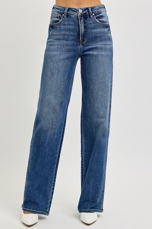 Hazel Blues® |  RISEN Tummy Control High Rise Jeans