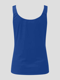 Hazel Blues® |  Lace Detail Sweetheart Neck Tank