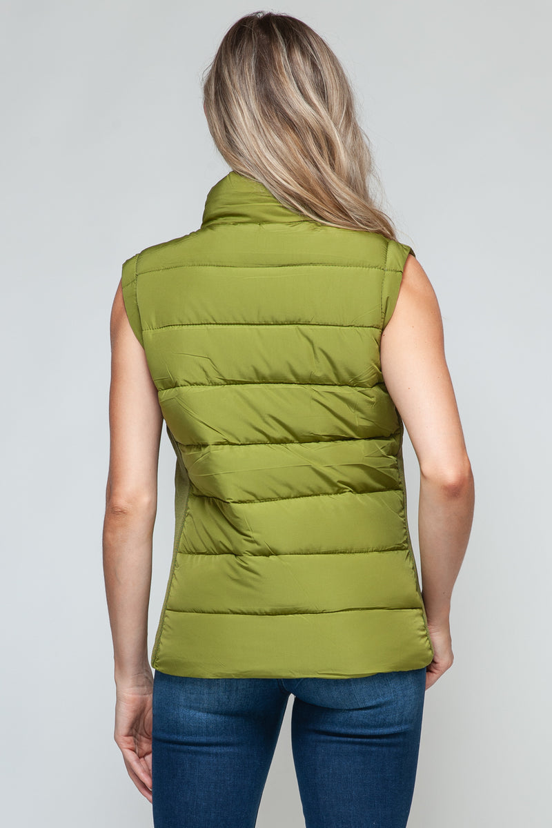 Hazel Blues® |  Snobbish Zip Up Turtleneck Vest with Pockets