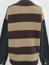 Hazel Blues® |  Contrast Round Neck Long Sleeve Sweater