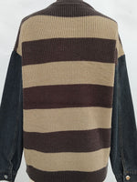 Hazel Blues® |  Contrast Round Neck Long Sleeve Sweater