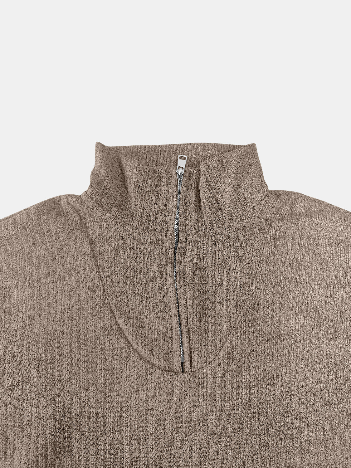 Hazel Blues® |  Quarter Zip Long Sleeve Top