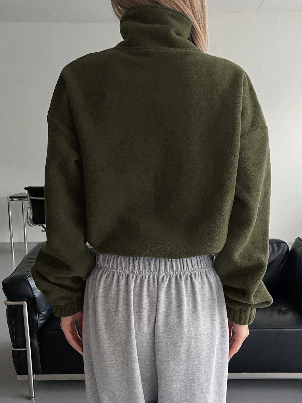 Hazel Blues® |  Honey Zip Up Long Sleeve Cropped Jacket