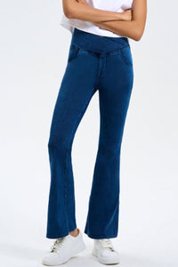 Hazel Blues® |  Basic Bae Pocketed Highly Stretchy Bootcut Jeans