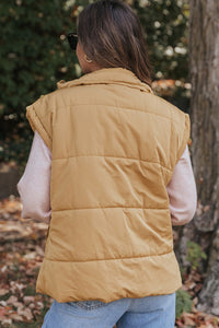 Hazel Blues® |  Pocketed Zip Up Vest Coat