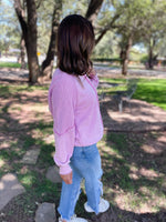 Hazel Blues® |  PREORDER: Best Selling Elliott Exposed Seam Sweatshirt in Five Colors