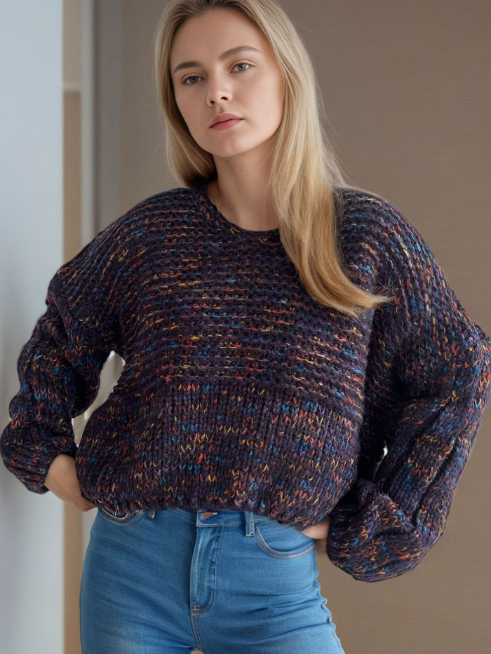 Hazel Blues® |  Dropped Shoulder Long Sleeve Sweater