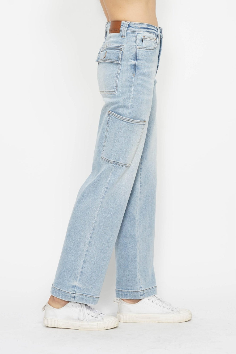 Hazel Blues® |  Judy Blue High Waist Straight Cargo Jeans