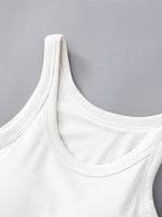 Hazel Blues® |  Round Neck Tank with Bra
