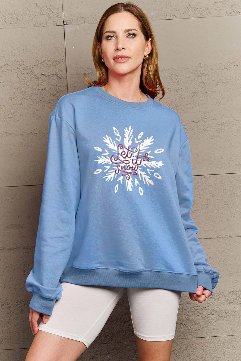Hazel Blues® |  LET IT SNOW Long Sleeve Sweatshirt
