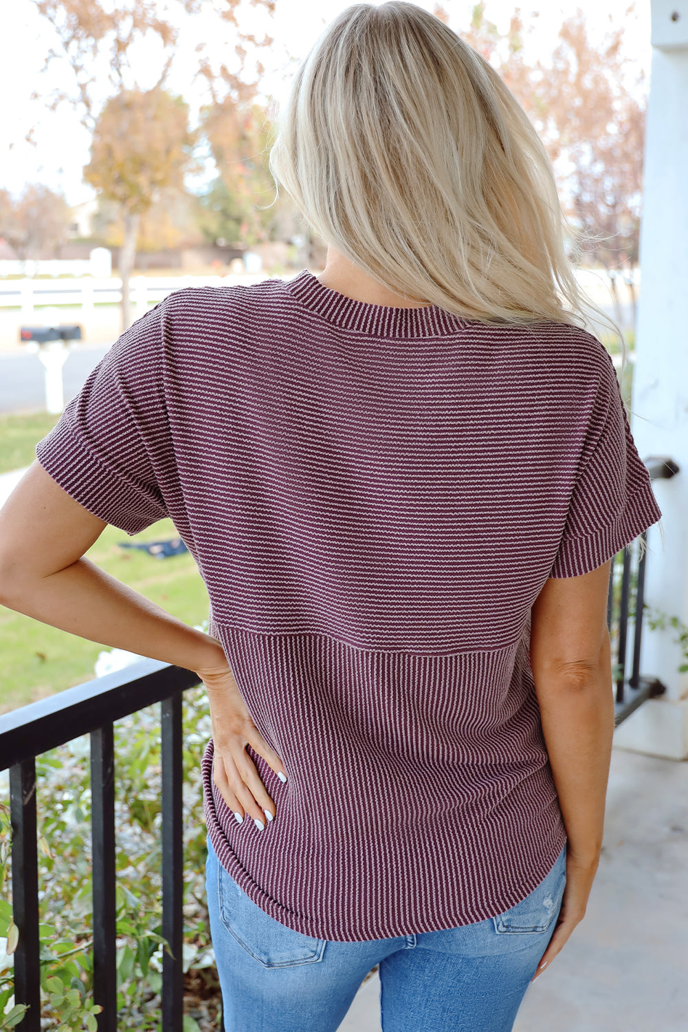 Emerson Mae Mock-Neck T-Shirt