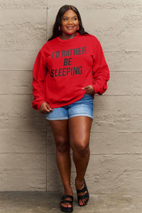 Hazel Blues® |  I'D RATHER BE SLEEPING Round Neck Sweatshirt