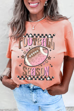 Hazel Blues® |  Pink FOOTBALL SEASON Graphic Game Day T Shirt