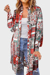 Hazel Blues® |  Printed Button Up Long Sleeve Cardigan