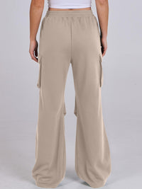 Hazel Blues® |  Elastic Waist Wide Leg Pants with Pockets