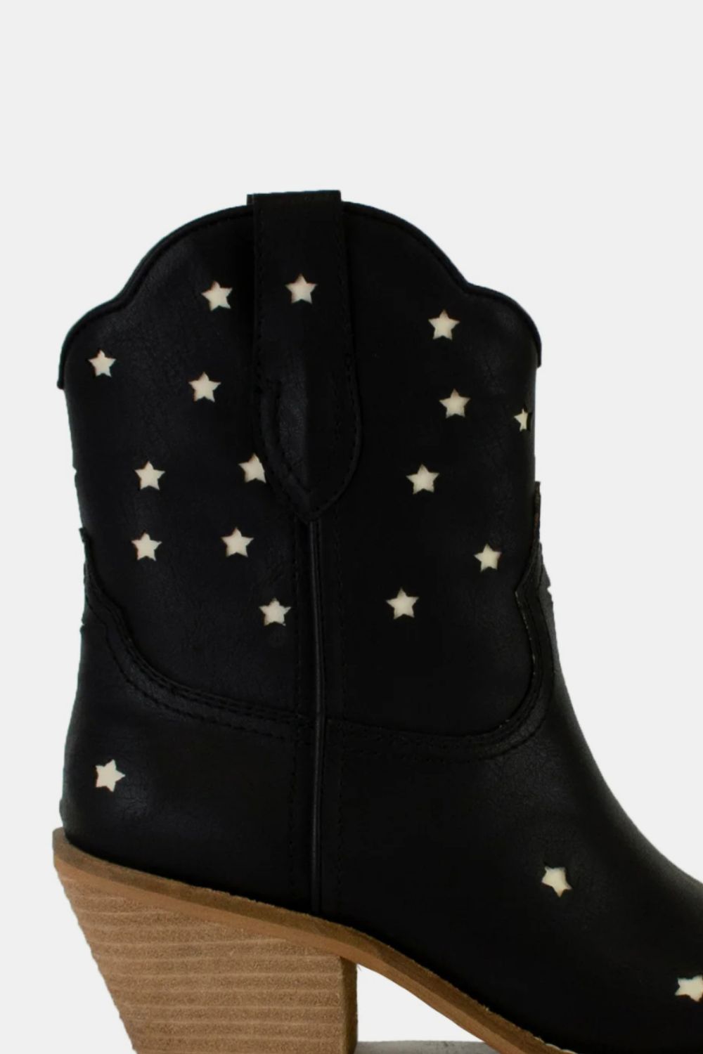 Hazel Blues® |  Beast Fashion Faux Leather Star-Shaped Cutouts Point Toe Boots