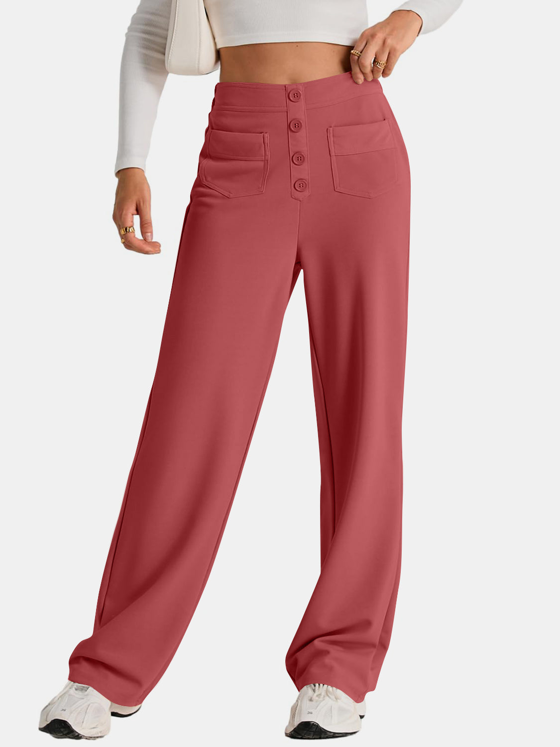 Hazel Blues® |  High Waist Wide Leg Pants