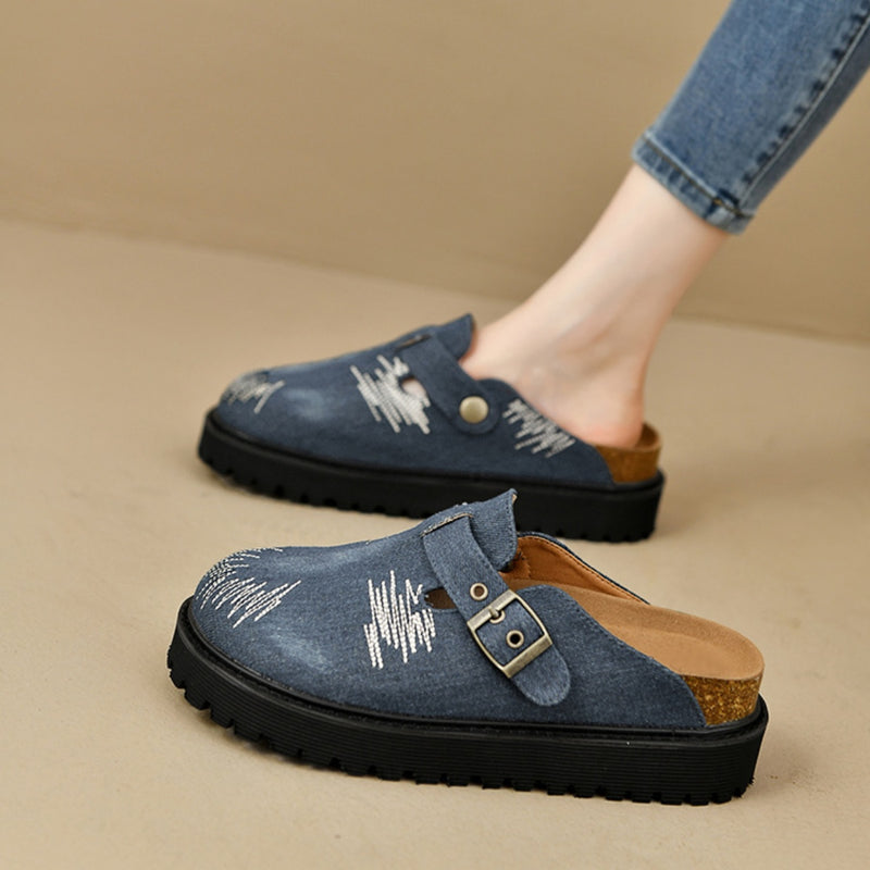 Hazel Blues® |  Round Toe Platform Loafers