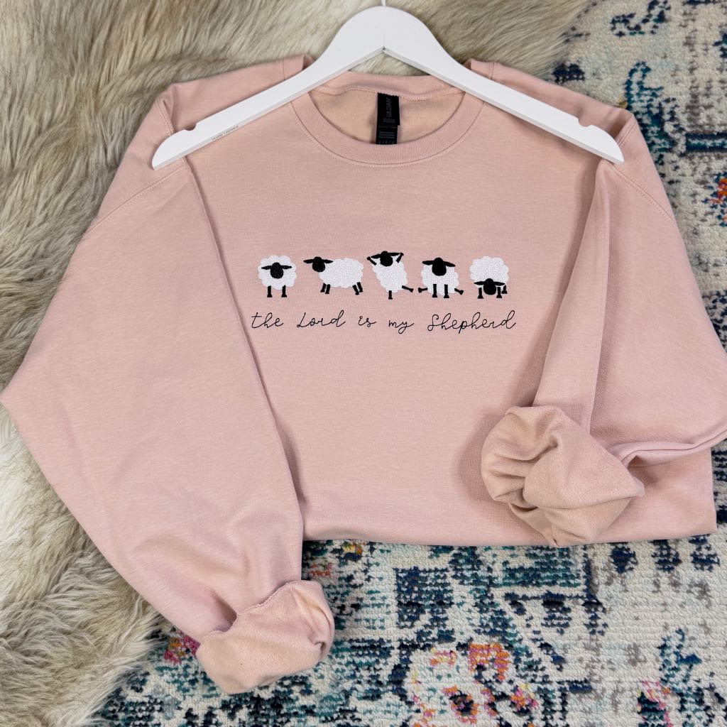 Hazel Blues® |  My Shepherd Embroidered Sweatshirt