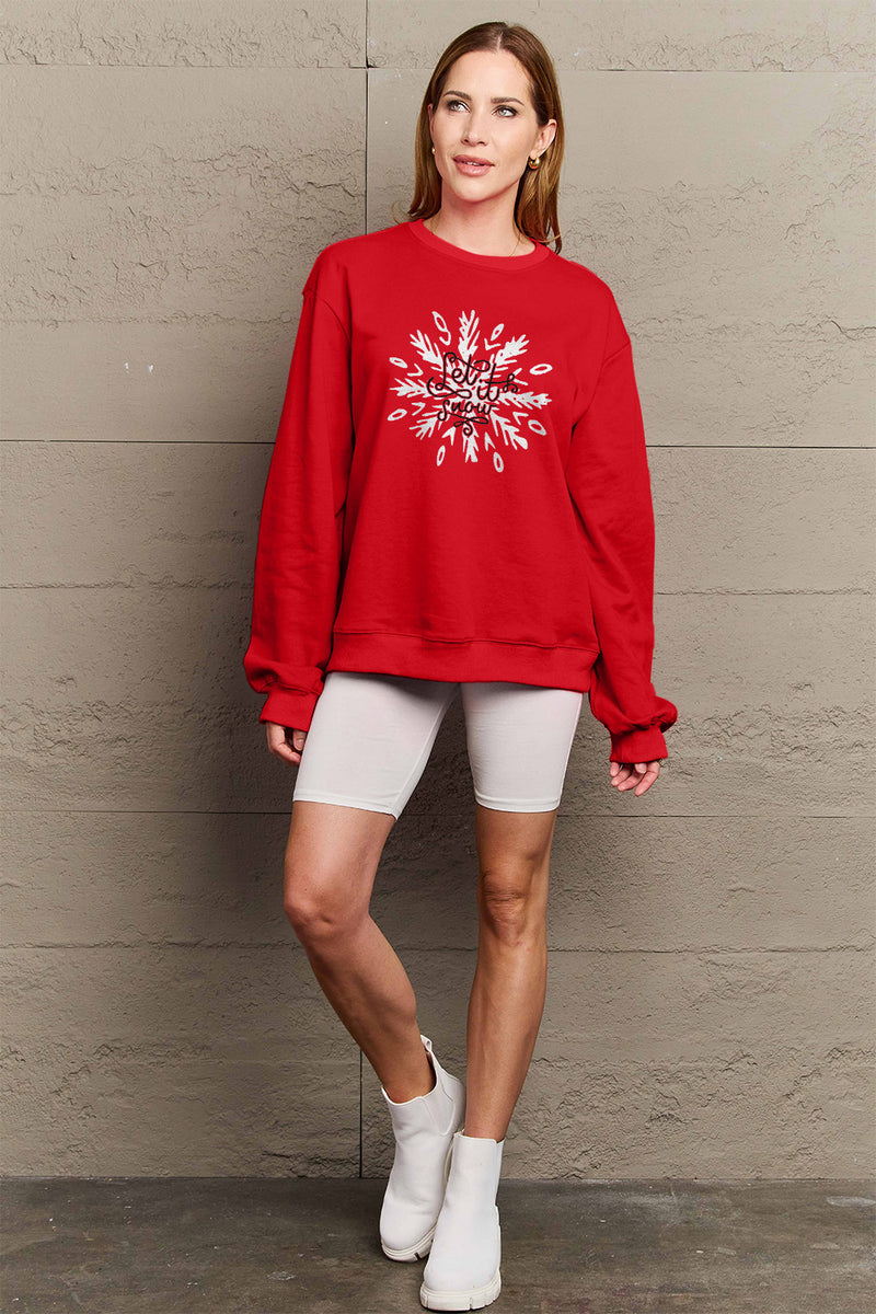 Hazel Blues® |  LET IT SNOW Long Sleeve Sweatshirt