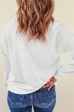 Hazel Blues® |  Beige Pumpkin Leopard Bow Knot Print Pullover Sweatshirt