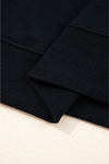 Hazel Blues® |  Evergreen Varsity Striped Detail Drop Shoulder Oversized Sweatshirt