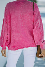 Hazel Blues® |  Round Neck Long Sleeve Sweatshirt