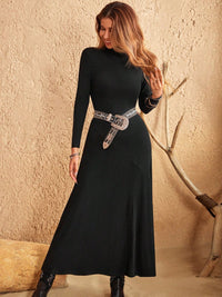 Hazel Blues® |  Turtleneck Long Sleeve Maxi Dress