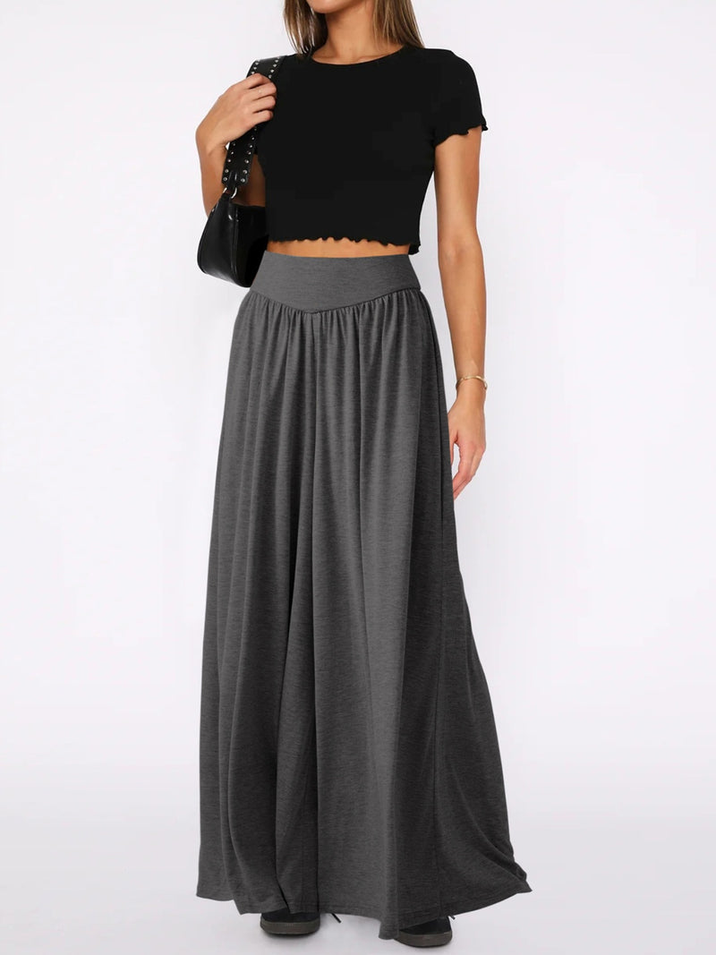 Hazel Blues® |  High Waist Wide Leg Pants