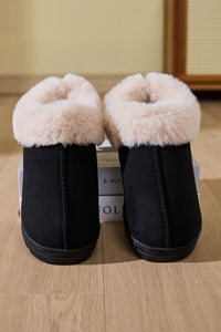 Hazel Blues® |  Faux Fur Round Toe Platform Slippers