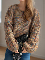 Hazel Blues® |  Dropped Shoulder Long Sleeve Sweater