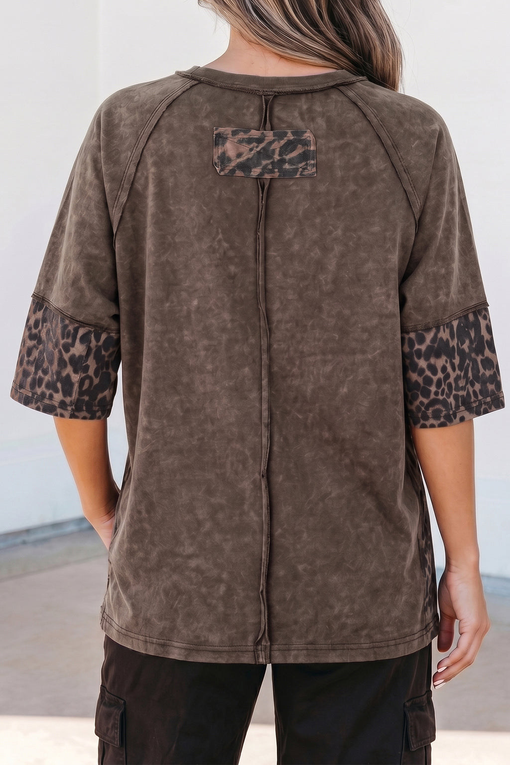 Wild Side Shirt | Leopard Mineral Wash Star Detail Shirt