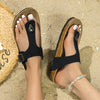Hazel Blues® |  Toe Post Flat Sandals