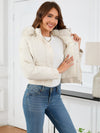 Hazel Blues® |  Pocketed Long Sleeve Cropped Hooded Winter Coat