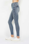 Hazel Blues® |  Judy Blue Tummy Control Contrast Wash Skinny Jeans