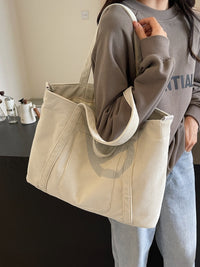 Corduroy Solid Large Tote Bag