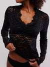 Hazel Blues® |  V-Neck Long Sleeve Lace Top