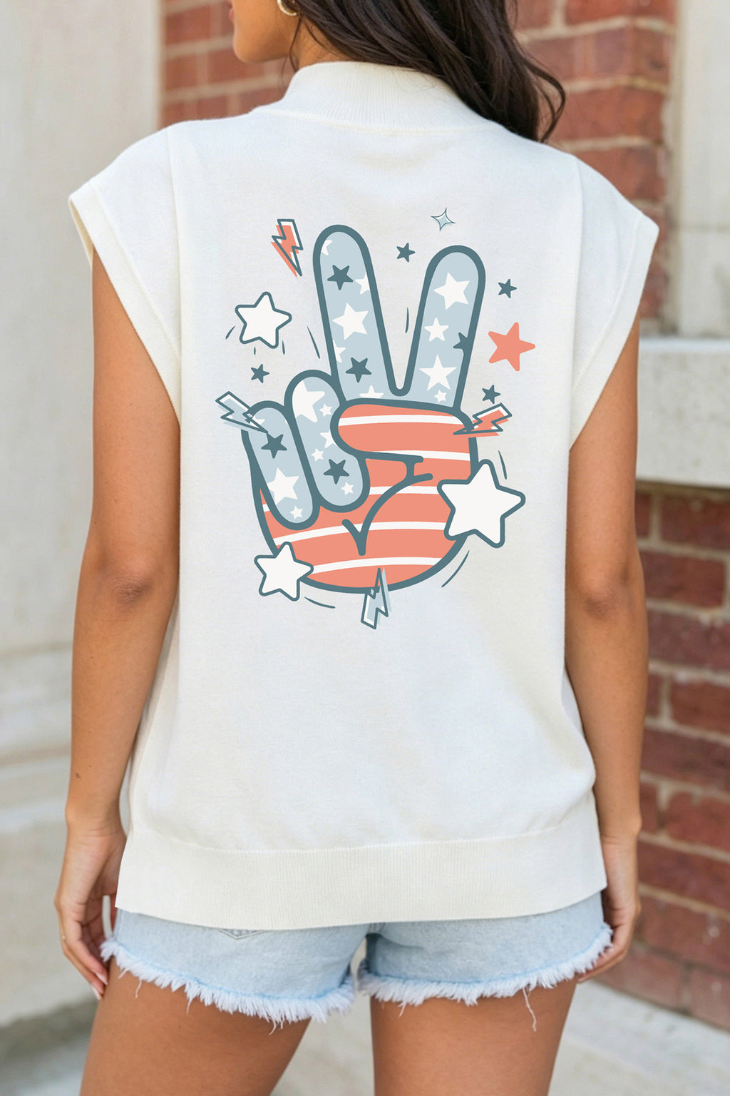 America the Beautiful Tee | Mock Neck Tee